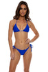 Luli Fama Hot Tropics Wavy Ruched Back Tie Side Bottom